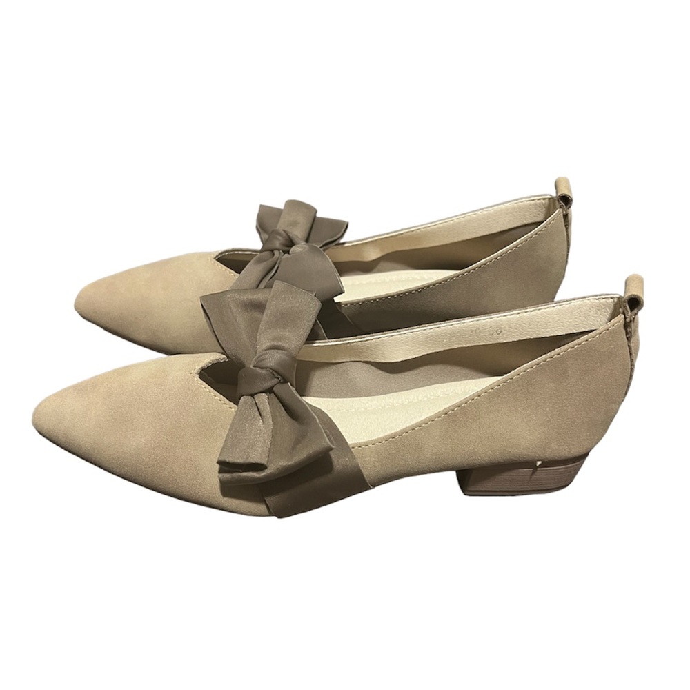 Pointed Toe Flat with a Bow